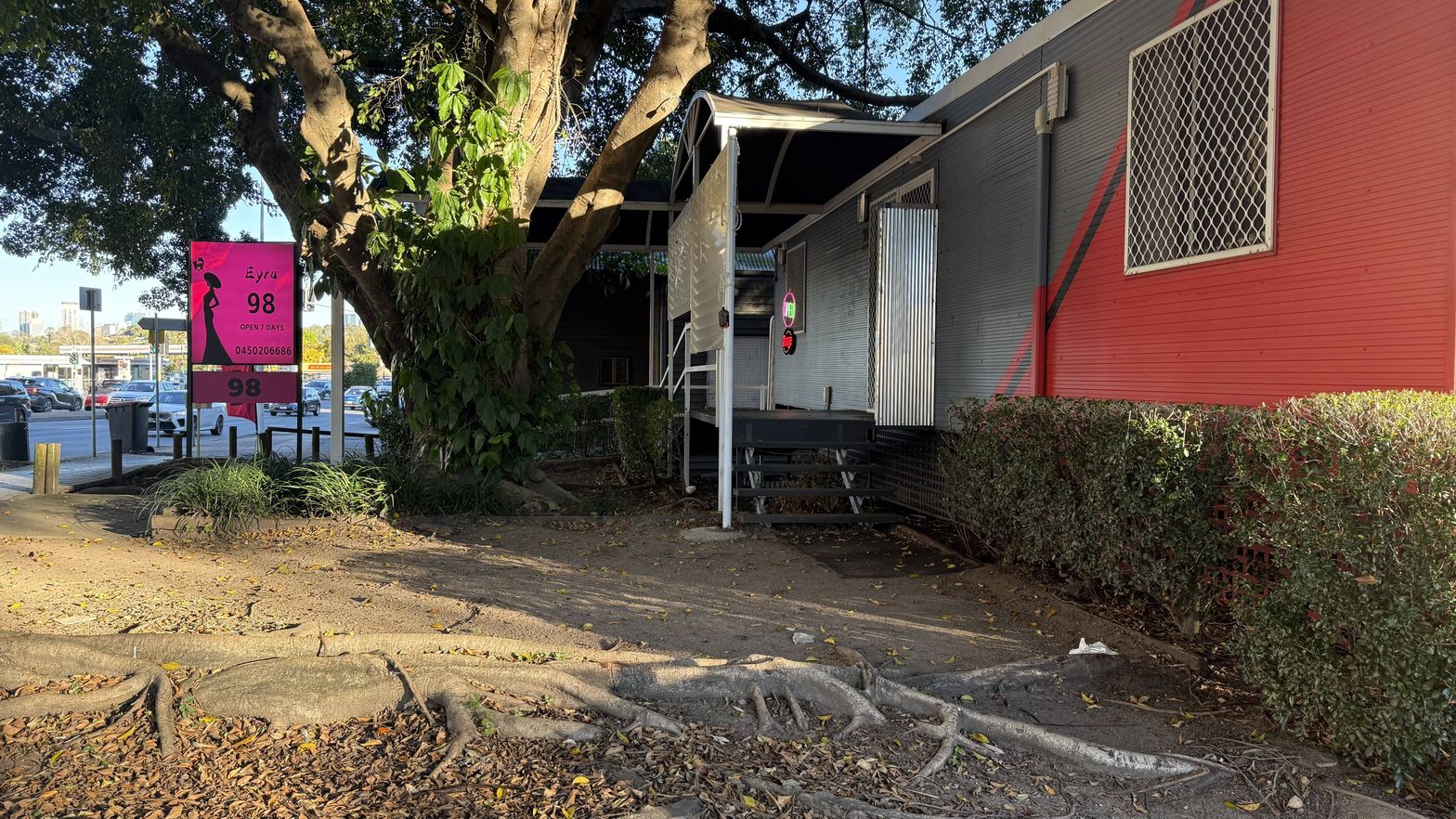 Eyra Massage Shop Entrance